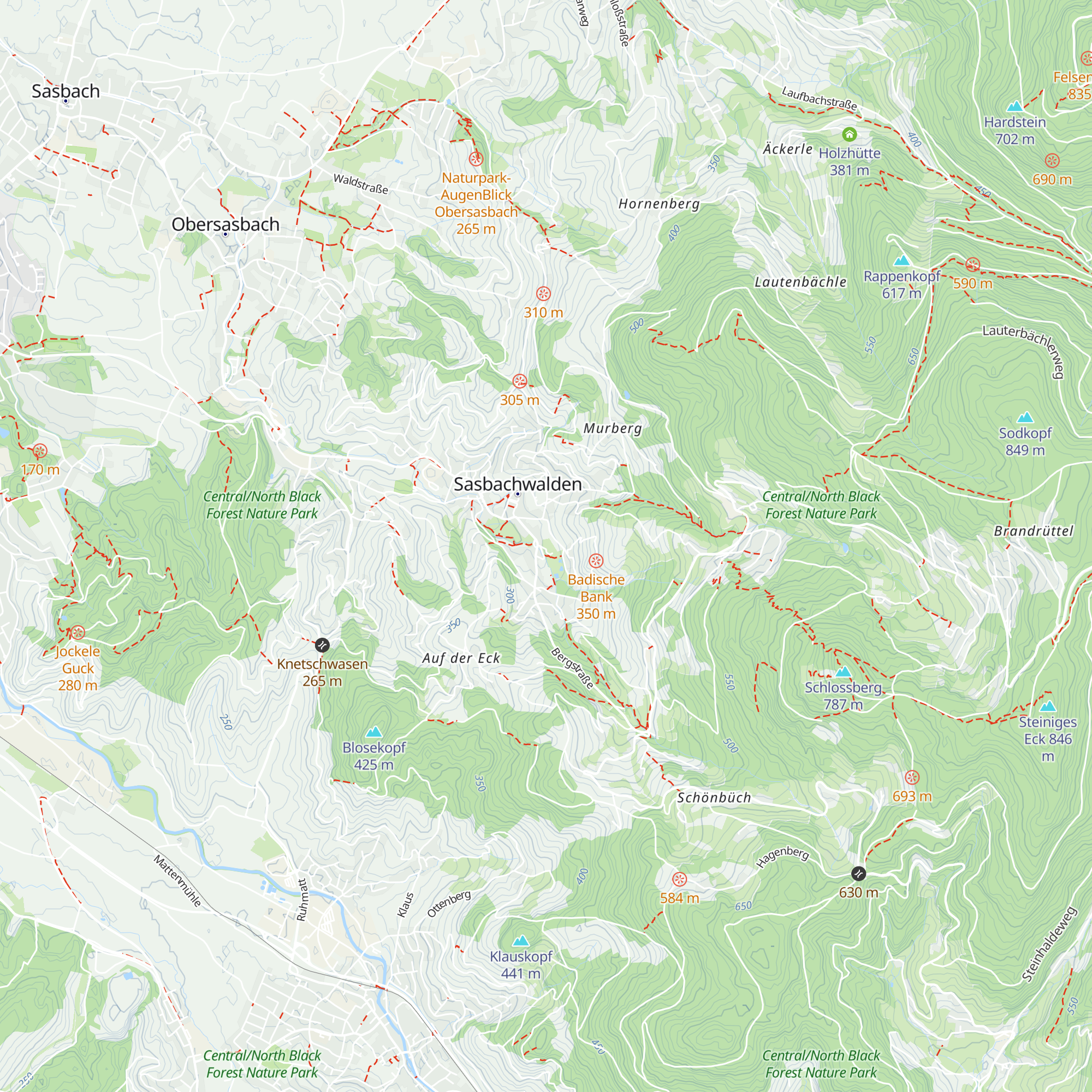 Tourist-Info Sasbachwalden map