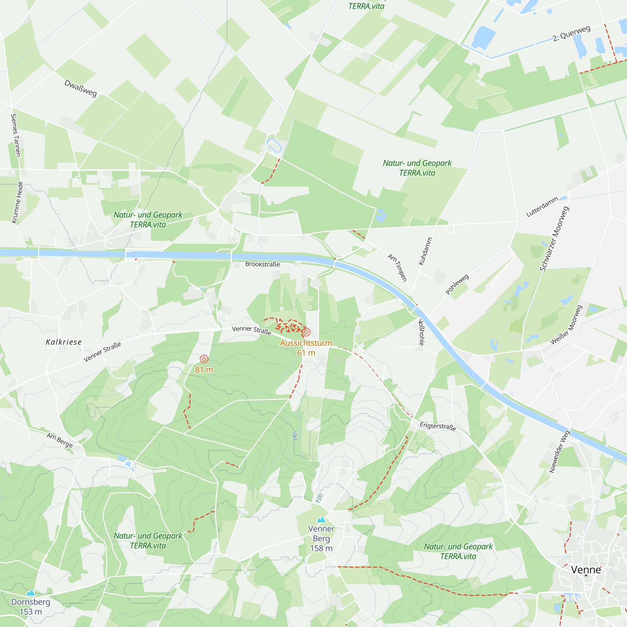 Varusschlacht im Osnabrücker Land map