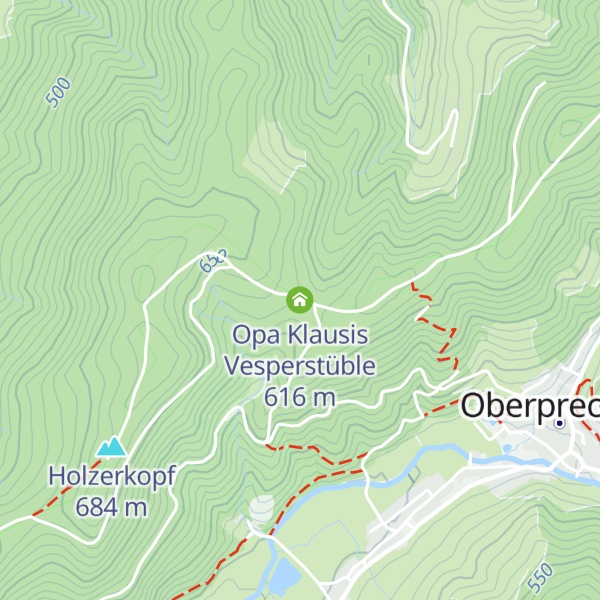 Map of Opa Klausis Vesperstüble