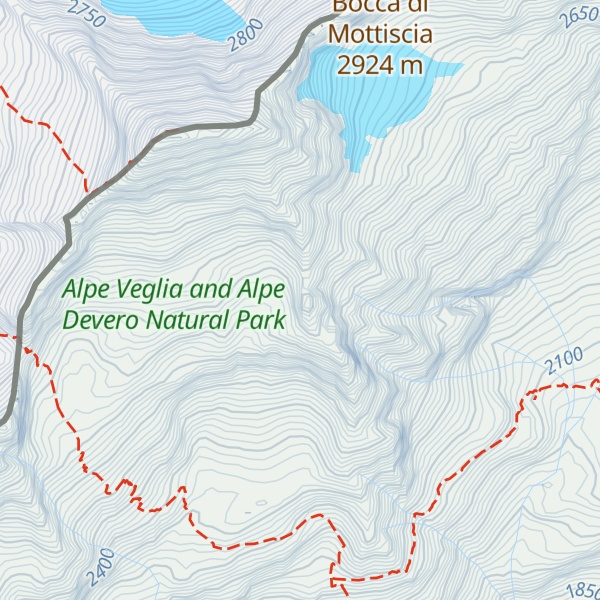 Map of Pizzo Taramona