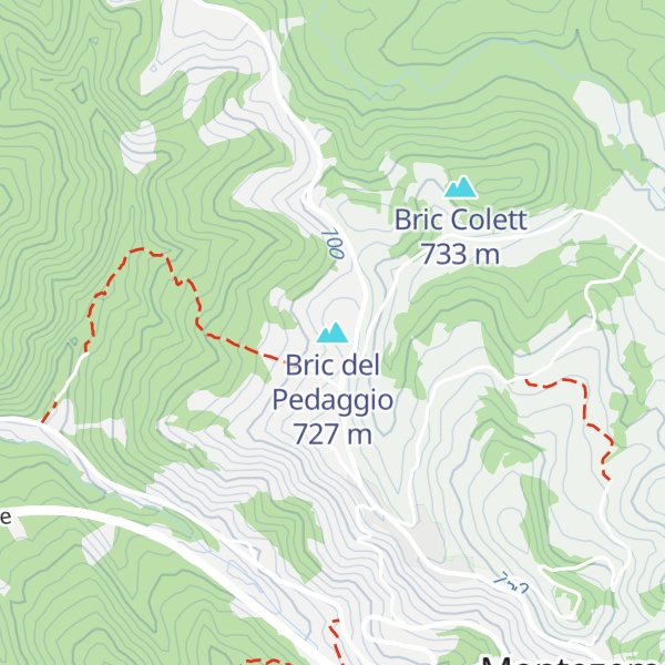 Map of Bric del Pedaggio