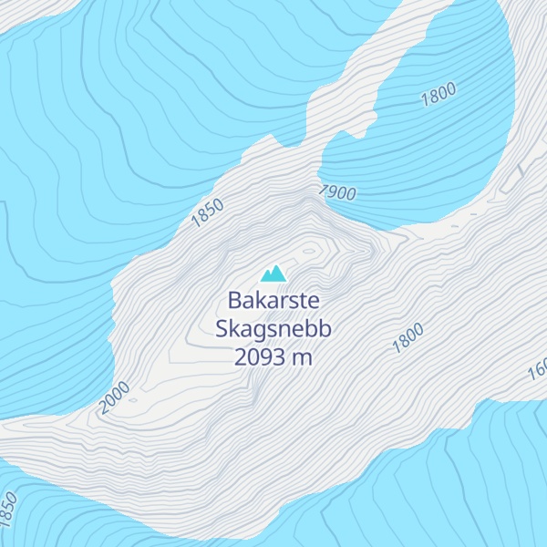 Map of Bakarste Skagsnebb