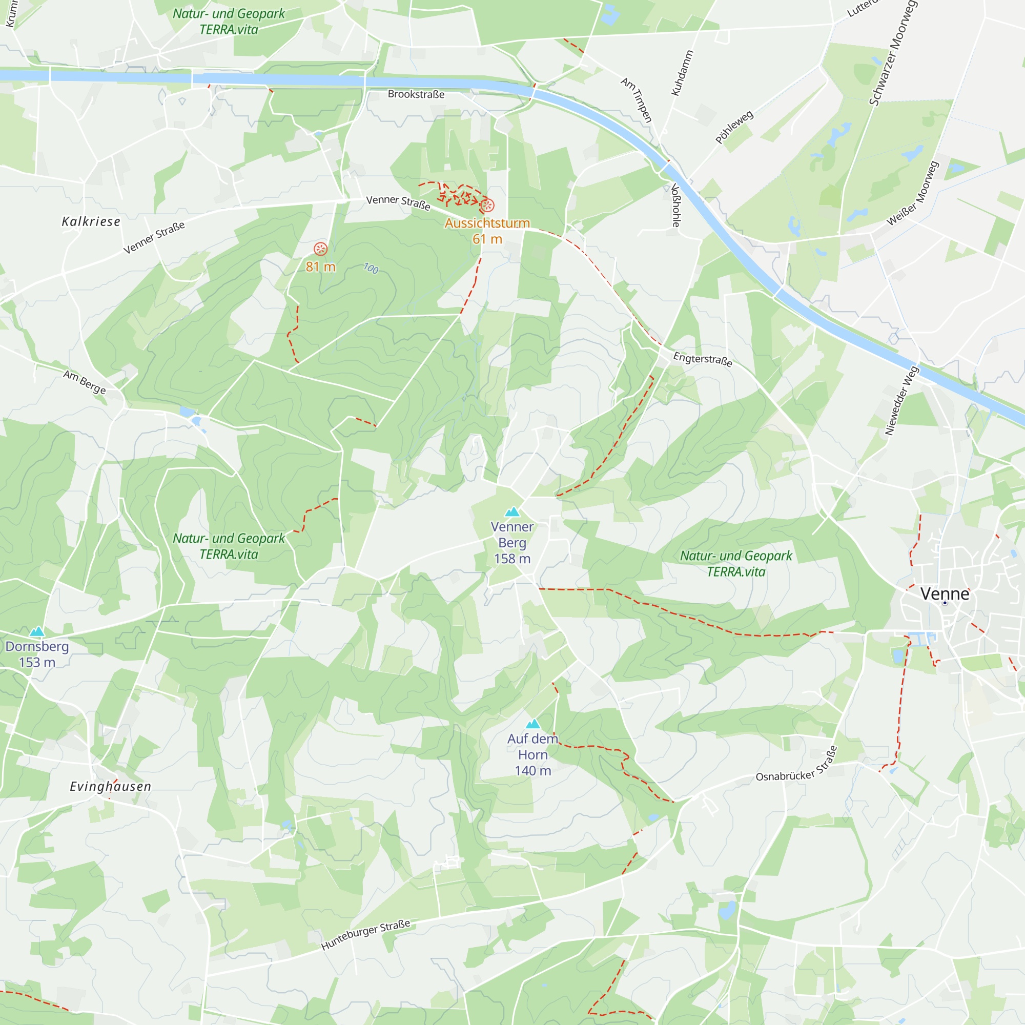 Schutzhütte Venner Turm map