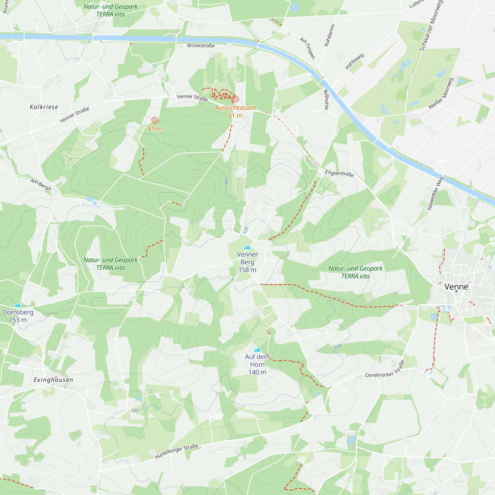 Schutzhütte Venner Turm map
