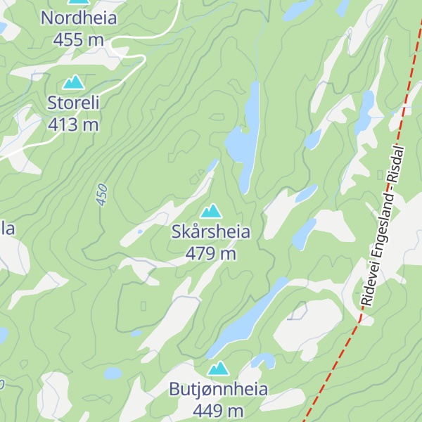 Map of Skårsheia