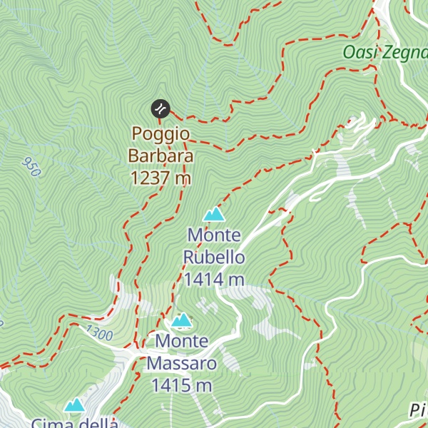 Map of Monte Rubello
