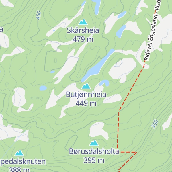 Map of Butjønnheia