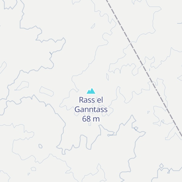 Map of Rass el Ganntass