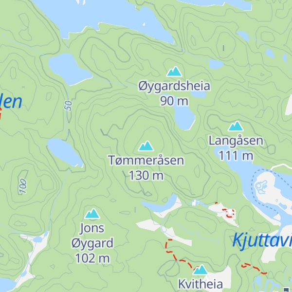 Map of Tømmeråsen