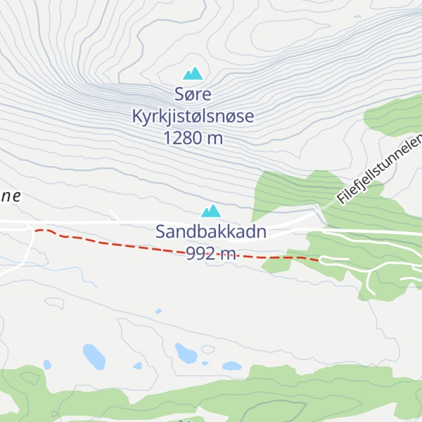 Map of Sandbakkadn
