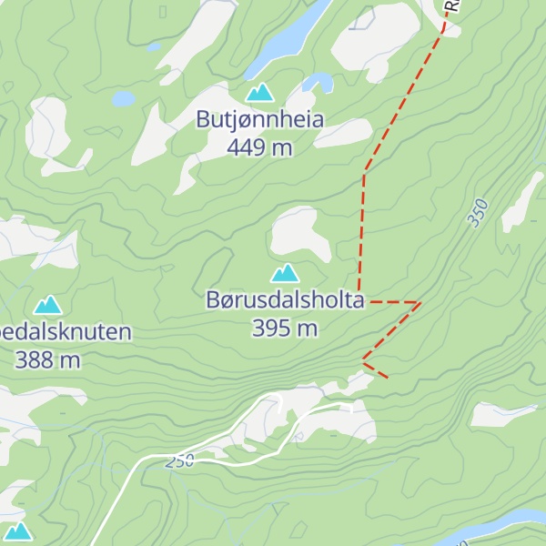 Map of Blautemyrfjellet