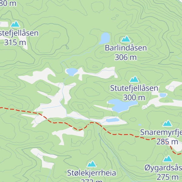 Map of Kirketjønnåsen
