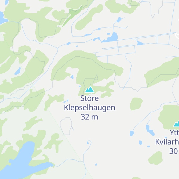 Map of Store Klepselhaugen