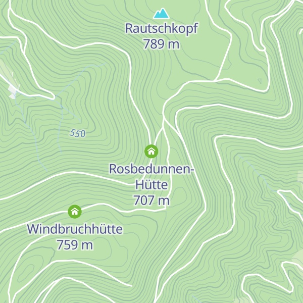 Map of Rosbedunnen-Hütte