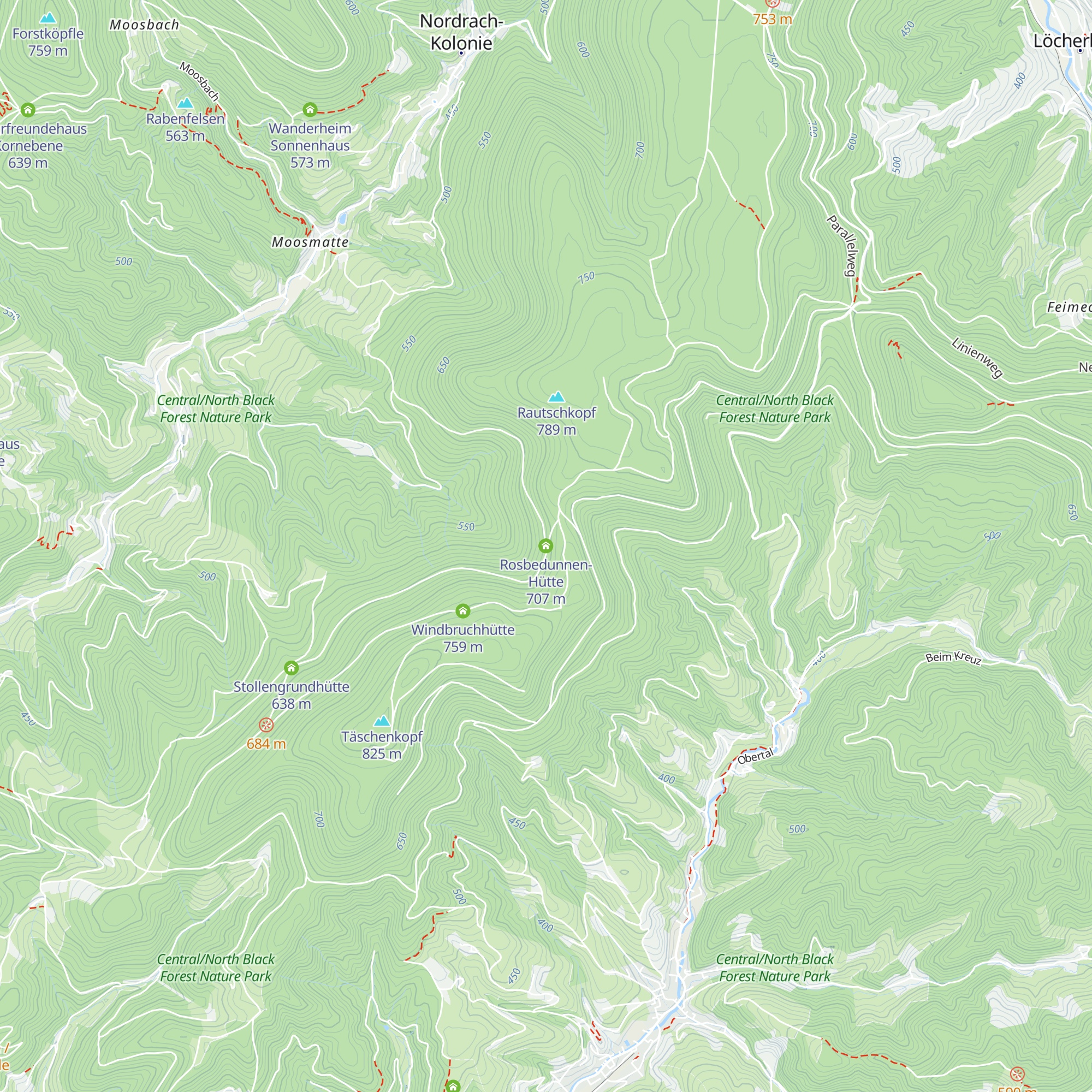 Rosbedunnen-Hütte map