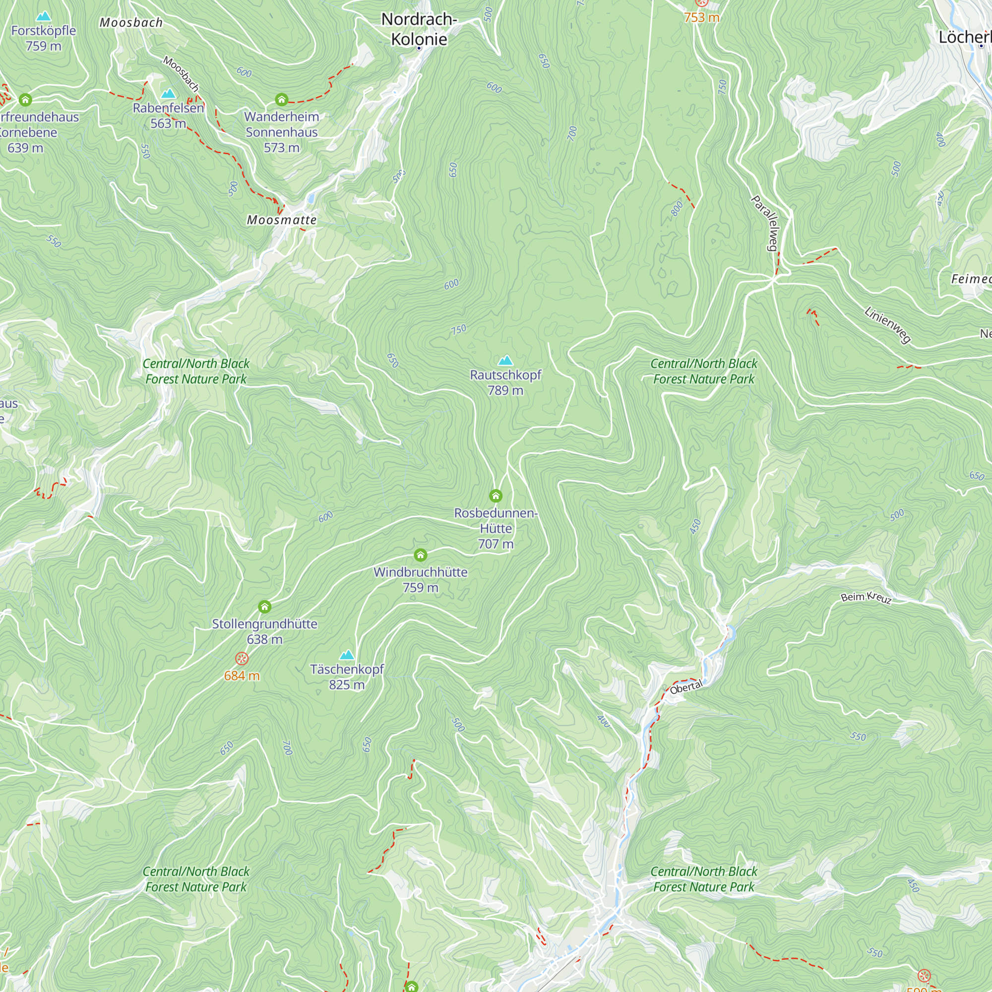 Rosbedunnen-Hütte map