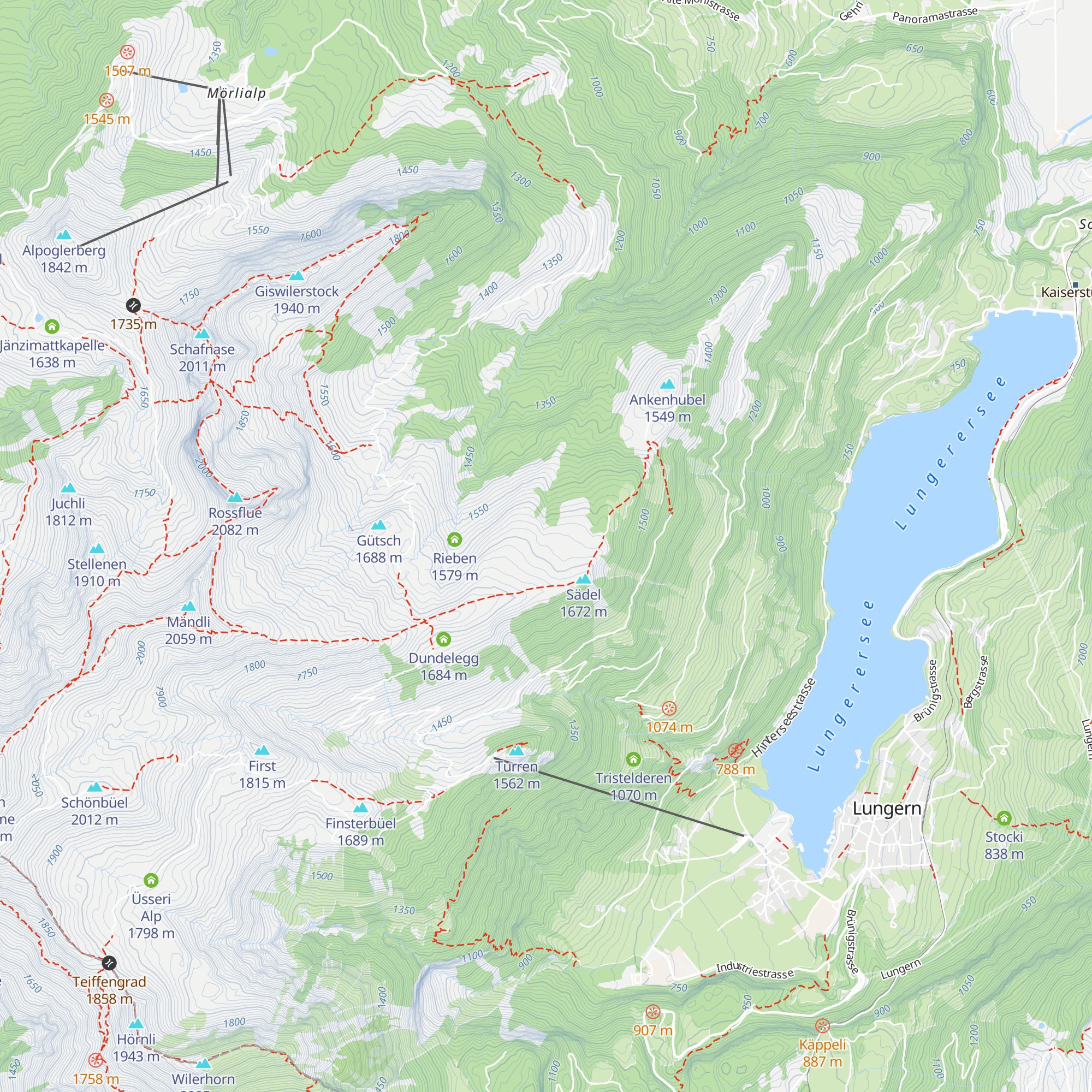 Schwantelen map