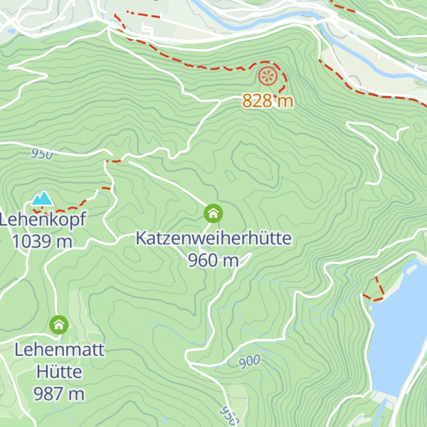 Map of Katzenweiherhütte