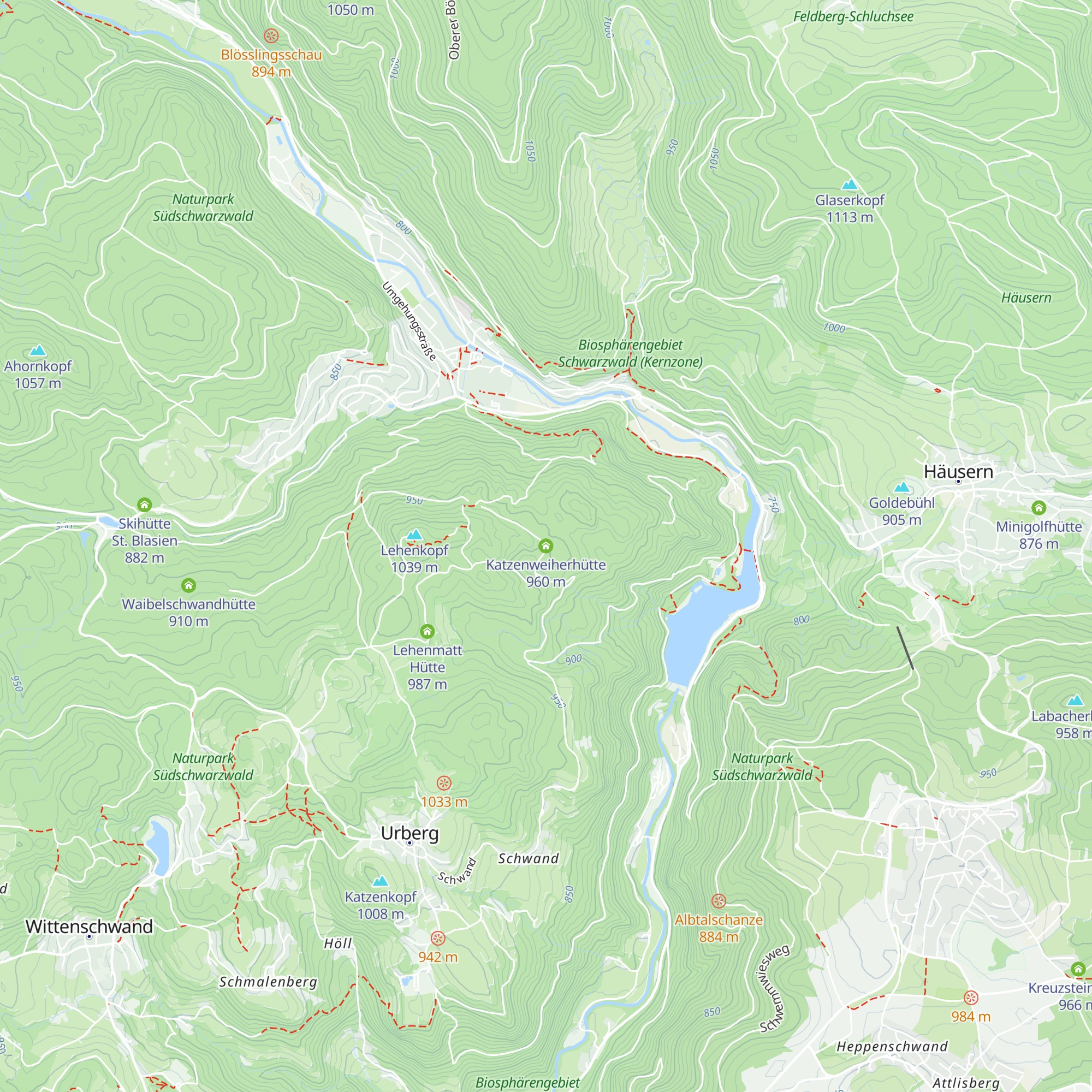 Katzenweiherhütte map