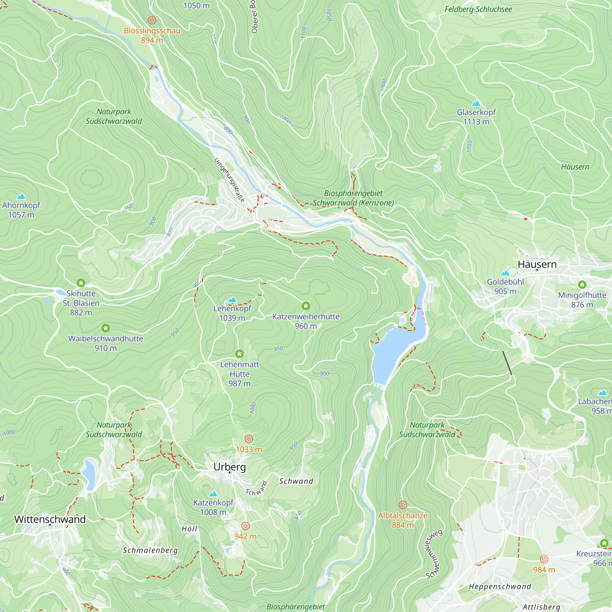 Katzenweiherhütte map