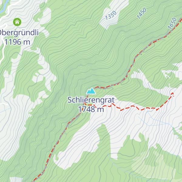 Map of Schlierengrat