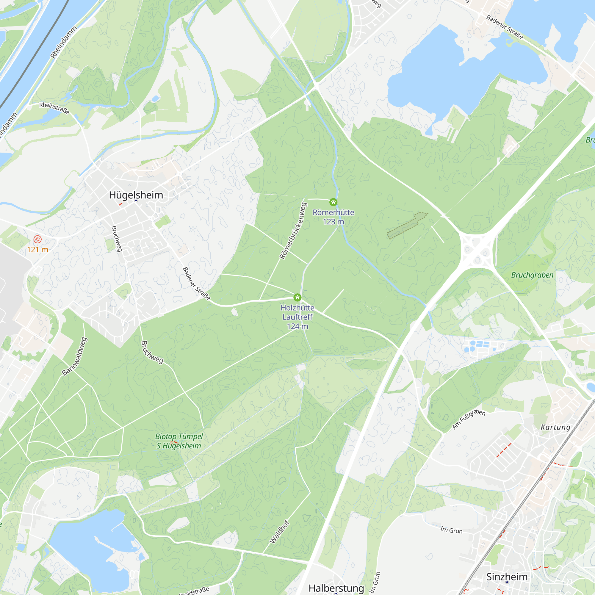 Holzhütte Lauftreff map