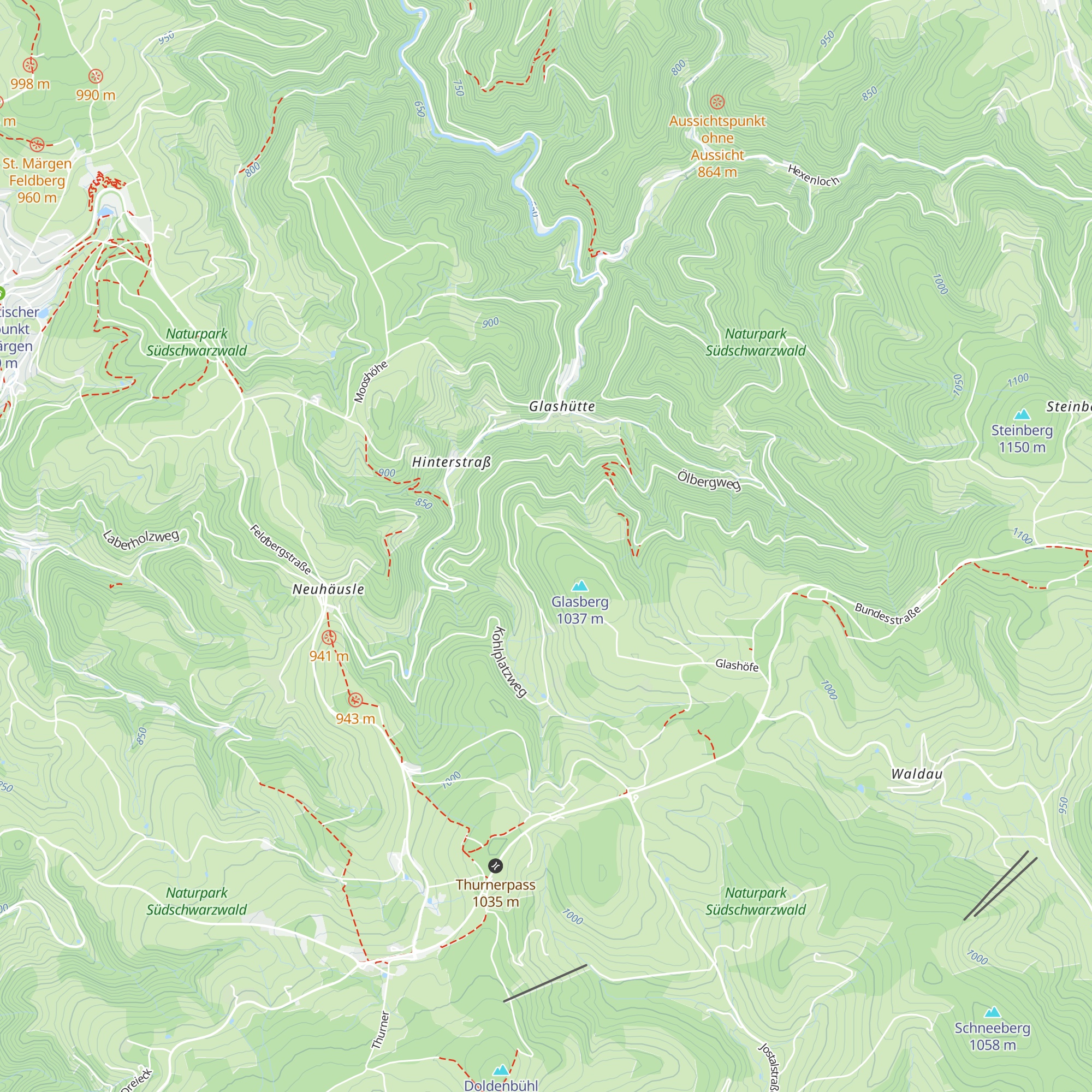 Redeckhütte map