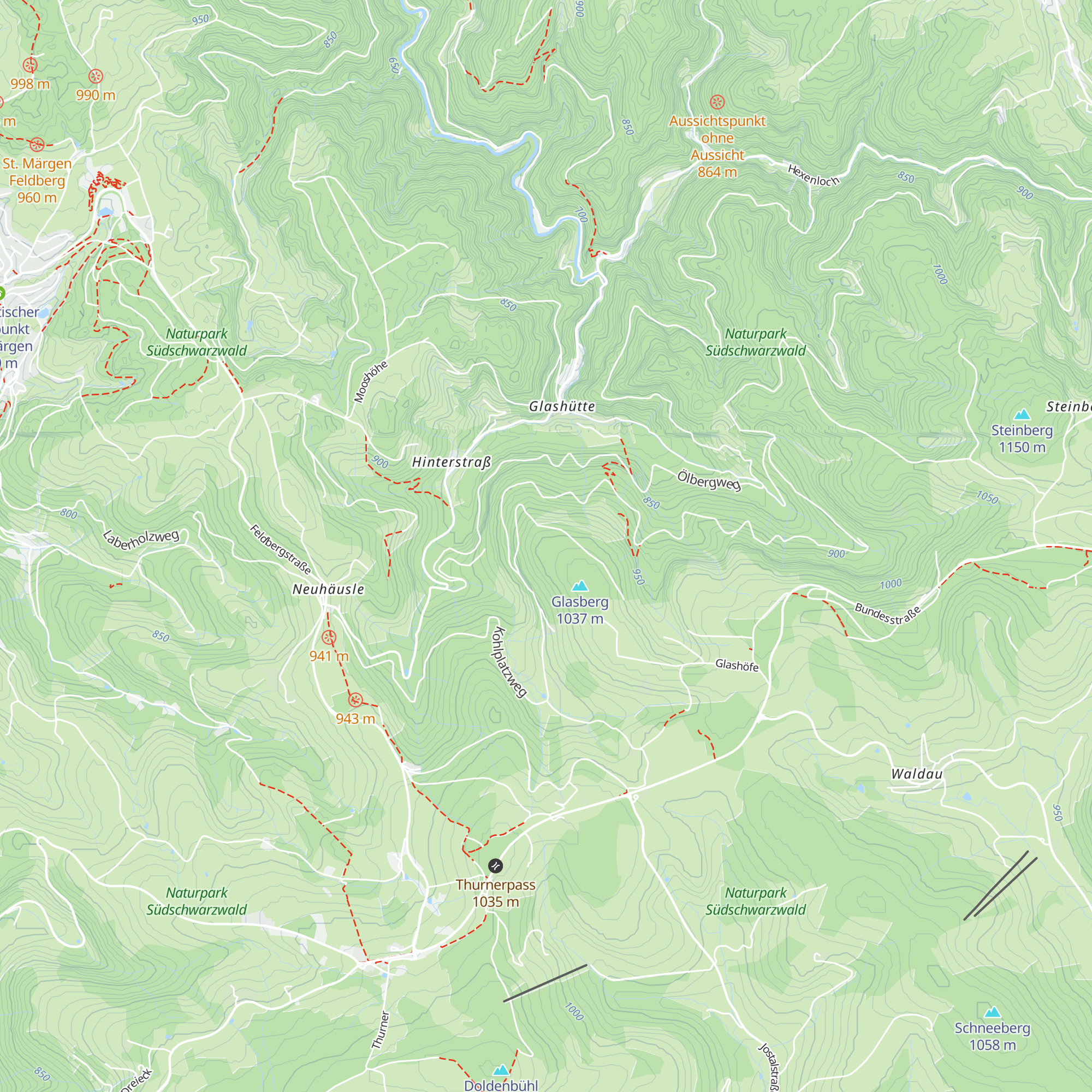 Redeckhütte map