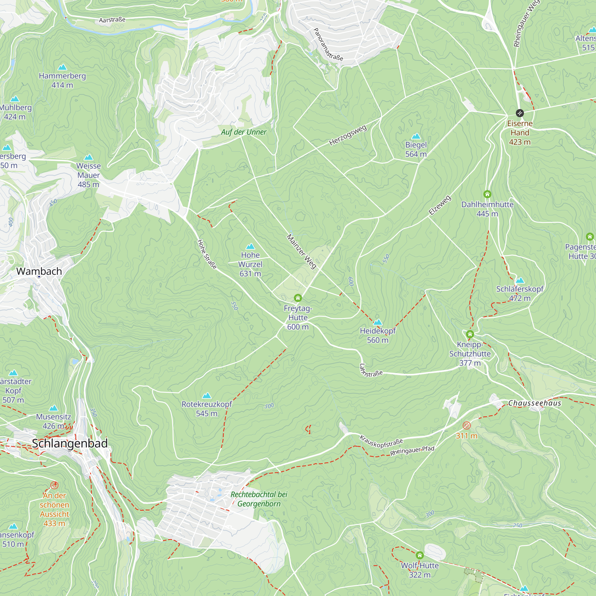 Freytag-Hütte map