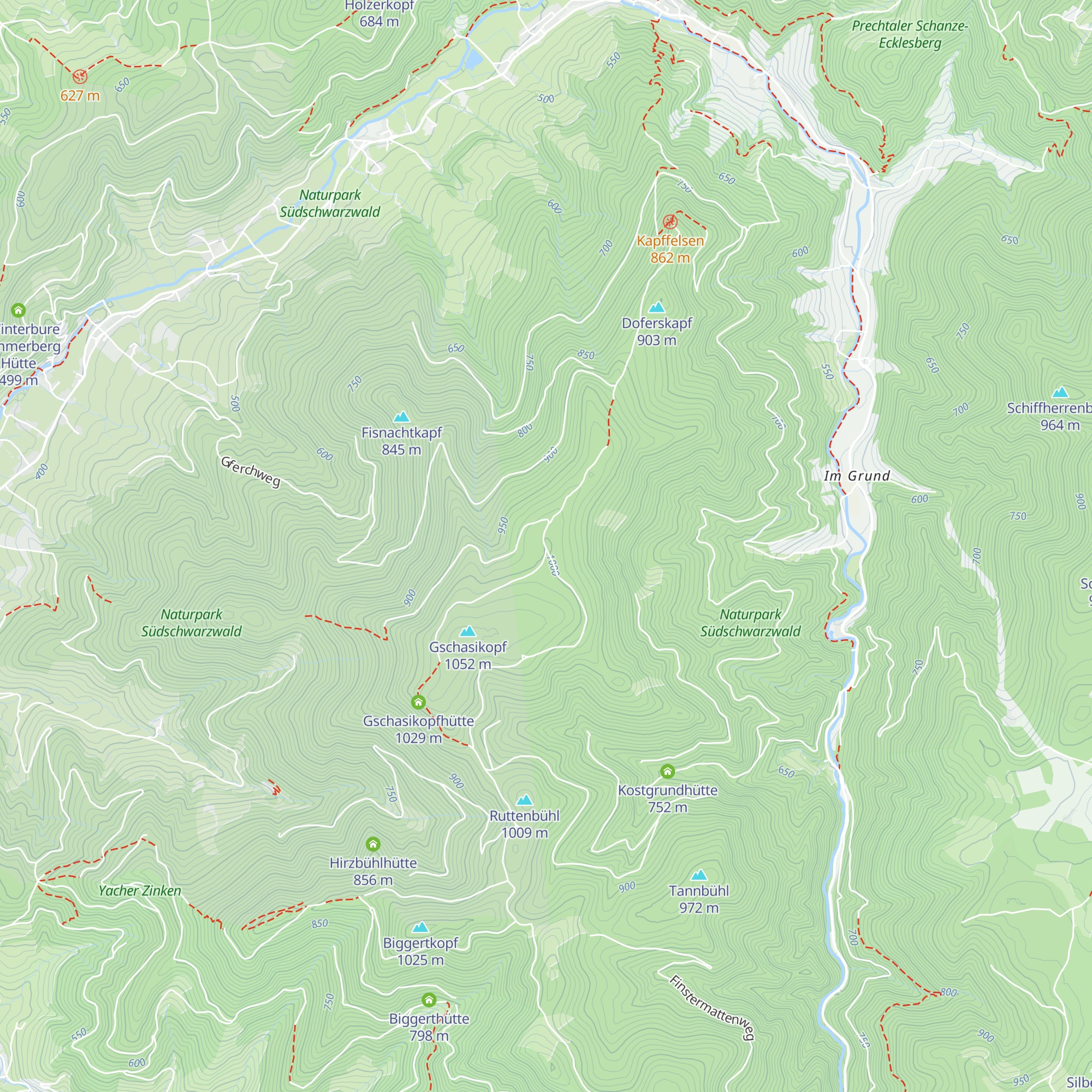 Langmattenhütte map