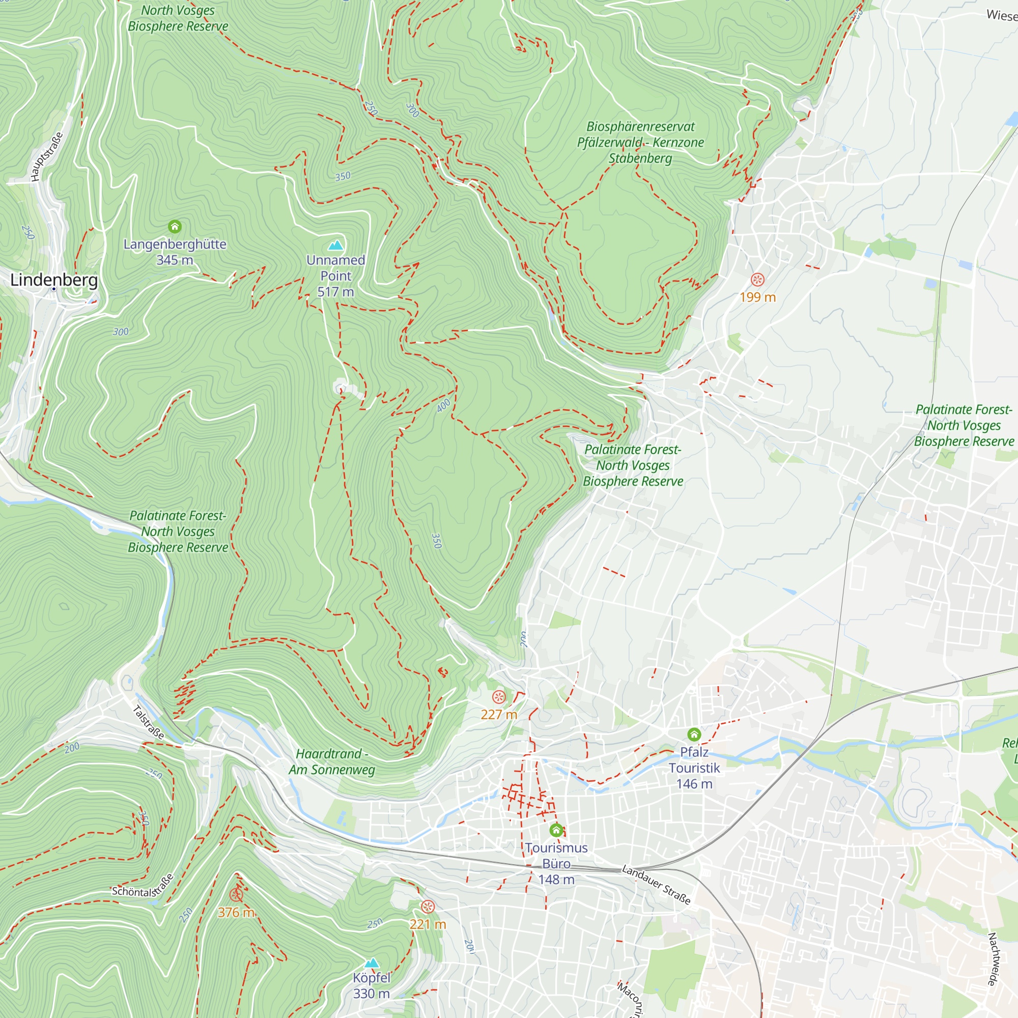 Haubenwäscherteich Hütte map