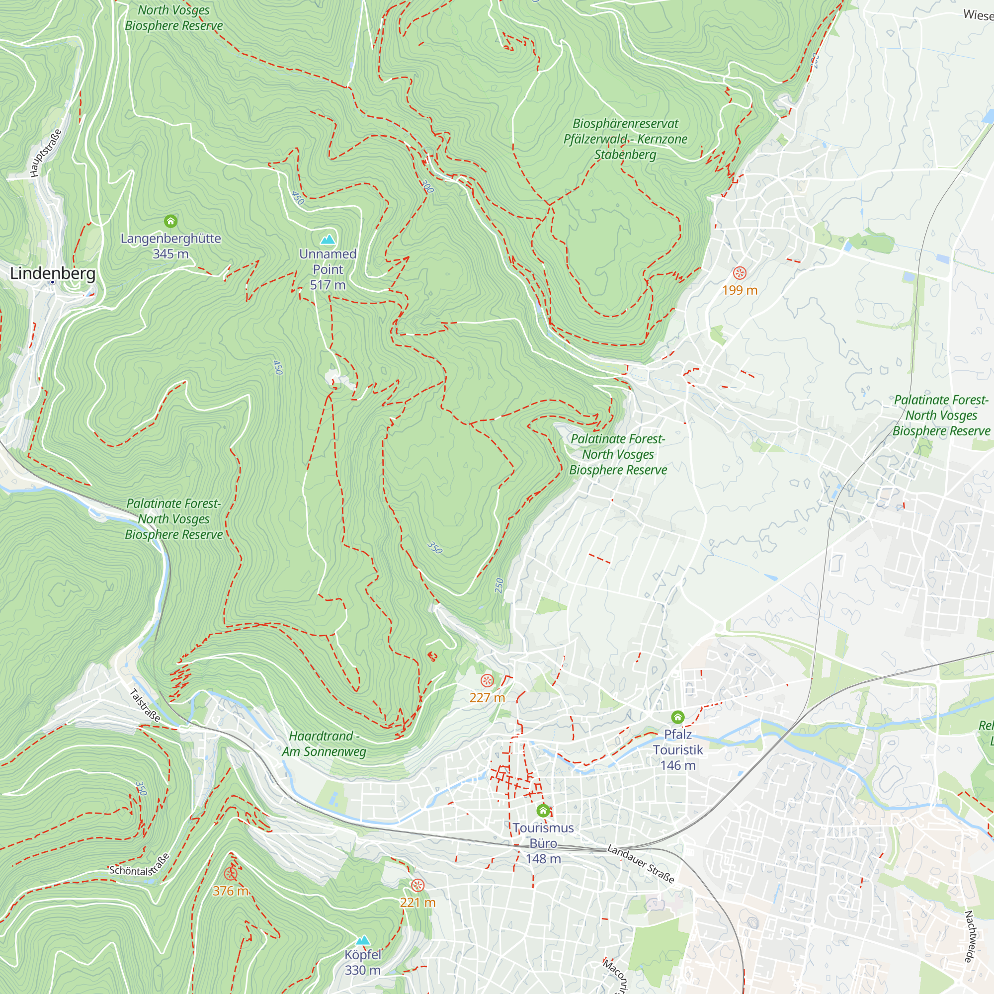 Haubenwäscherteich Hütte map
