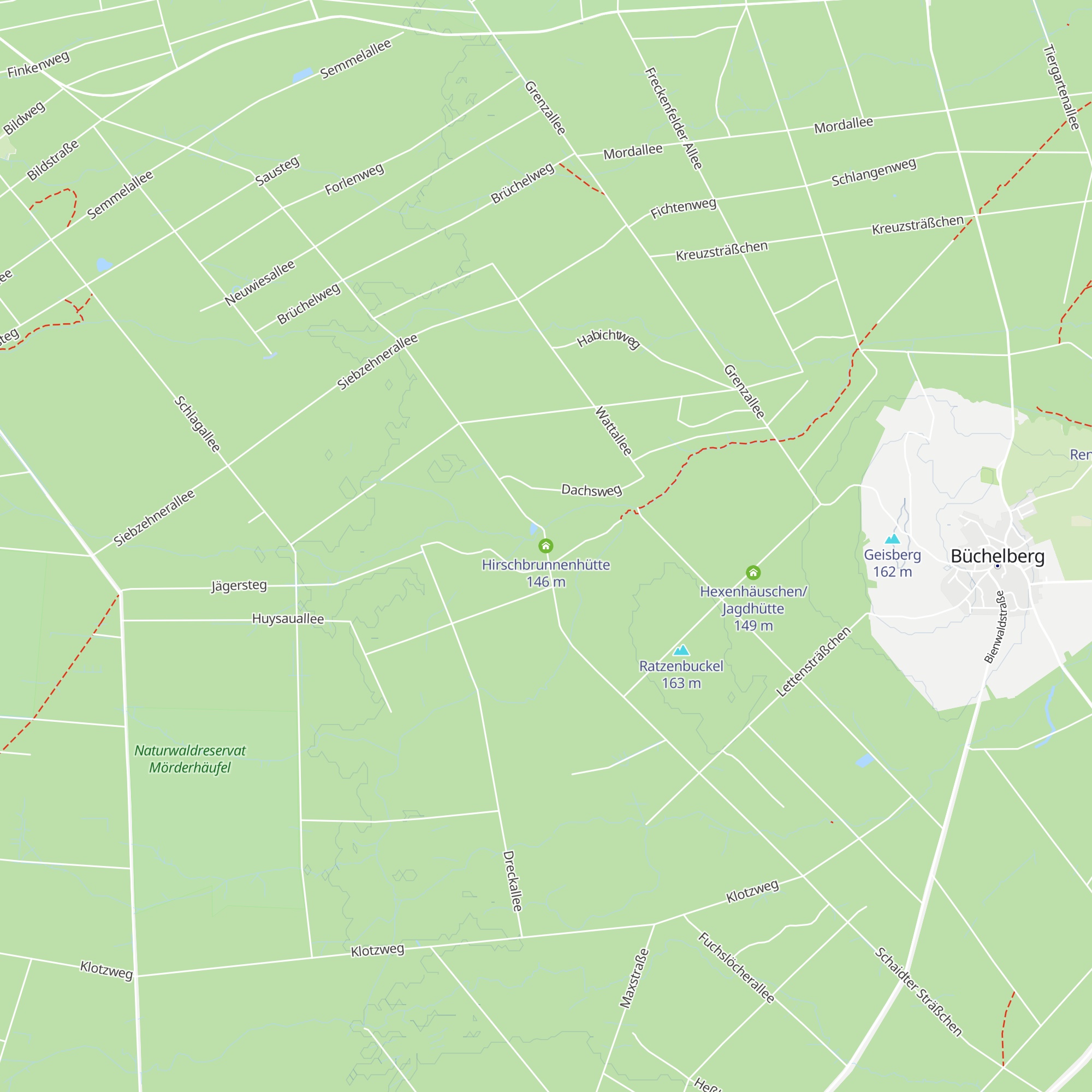 Hirschbrunnenhütte map