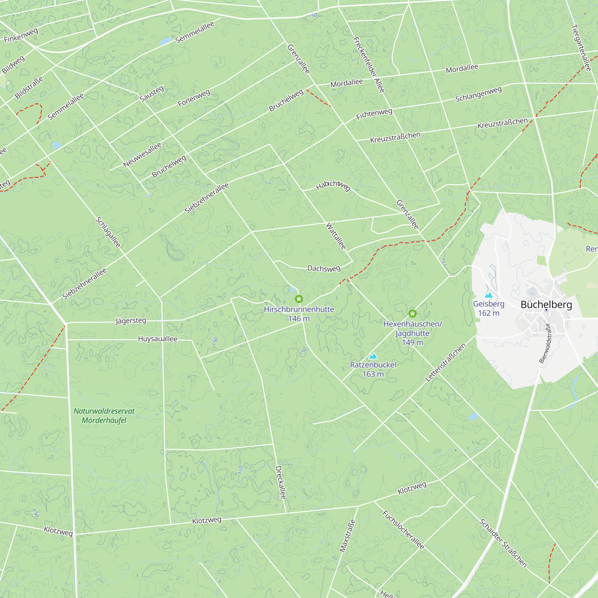 Hirschbrunnenhütte map