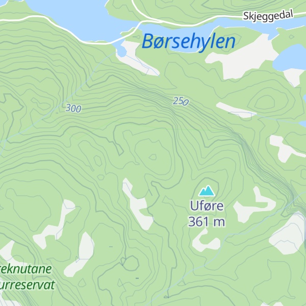 Map of Verefjell