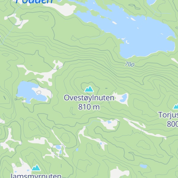 Map of Ovestøylnuten