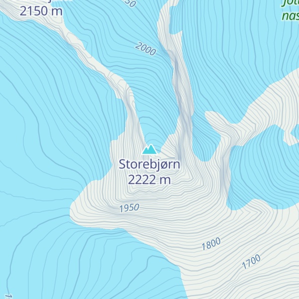 Map of Storebjørn