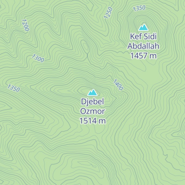 Map of Djebel Ozmor
