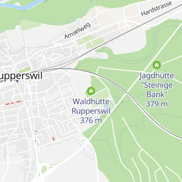 Map of Waldhütte Rupperswil