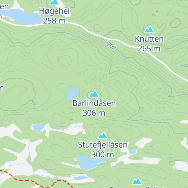 Map of Barlindåsen
