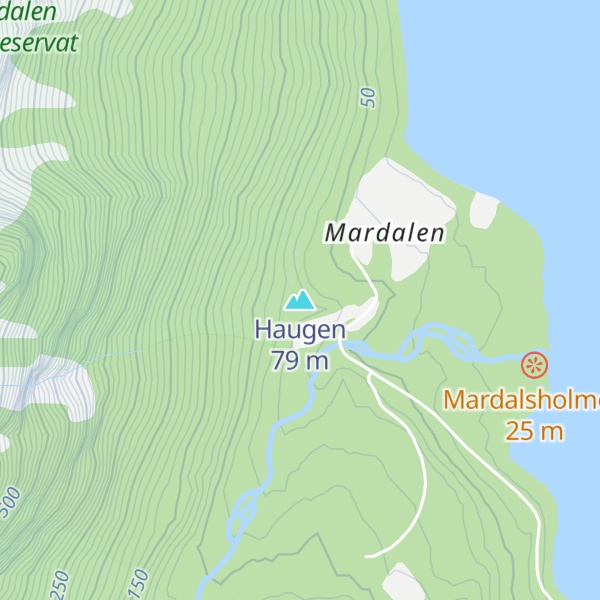 Map of Haugen