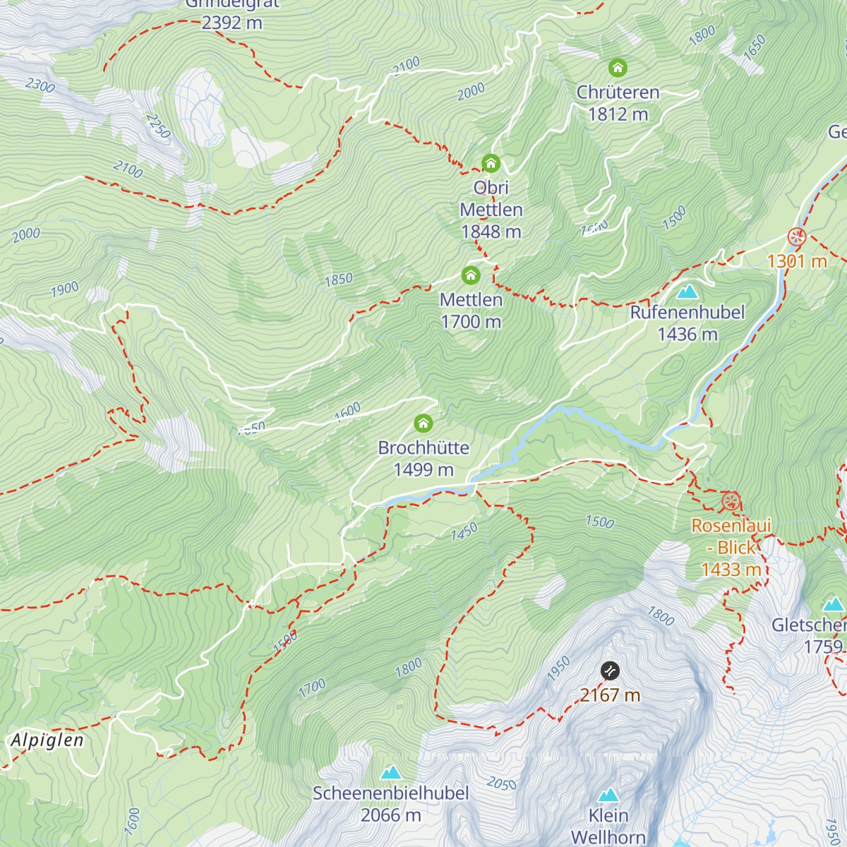 Brochhütte map