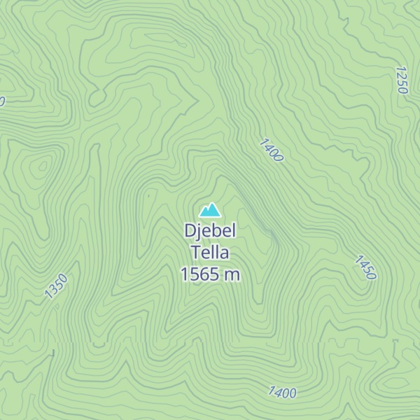 Map of Djebel Tella