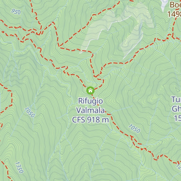 Map of Rifugio Valmala CFS