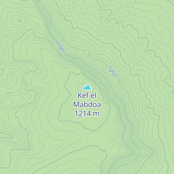 Map of Kef el Mabdoa