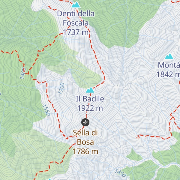 Map of Il Badile
