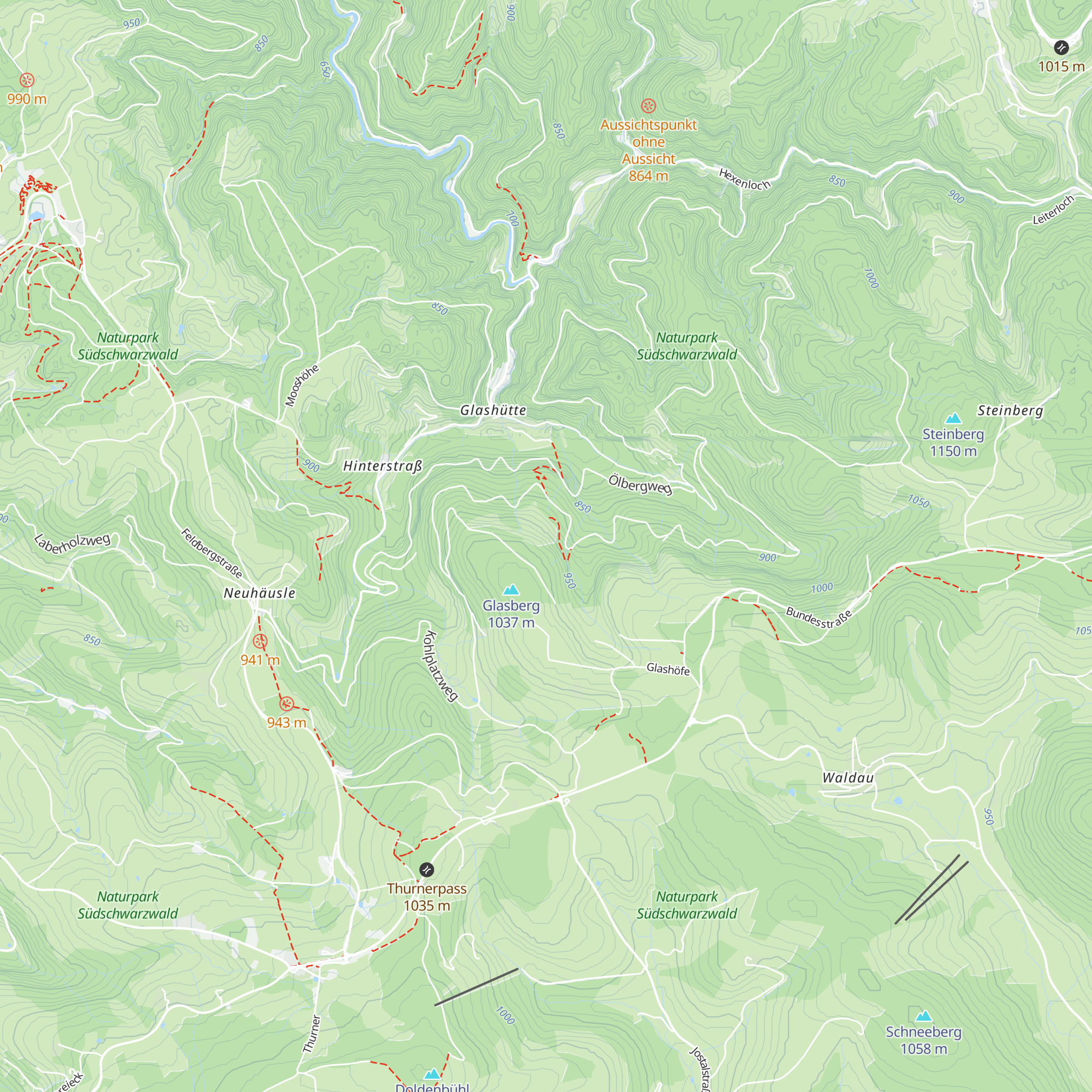 Heidbrunnenhütte map