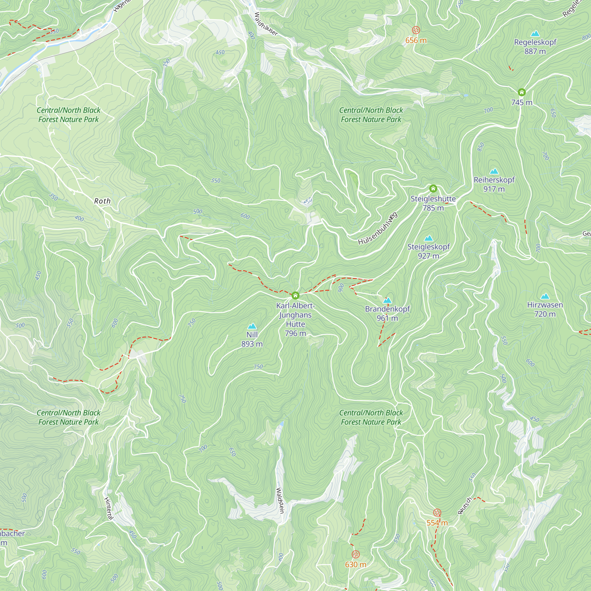 Karl-Albert-Junghans Hütte map