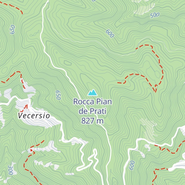 Map of Rocca Pian de Prati