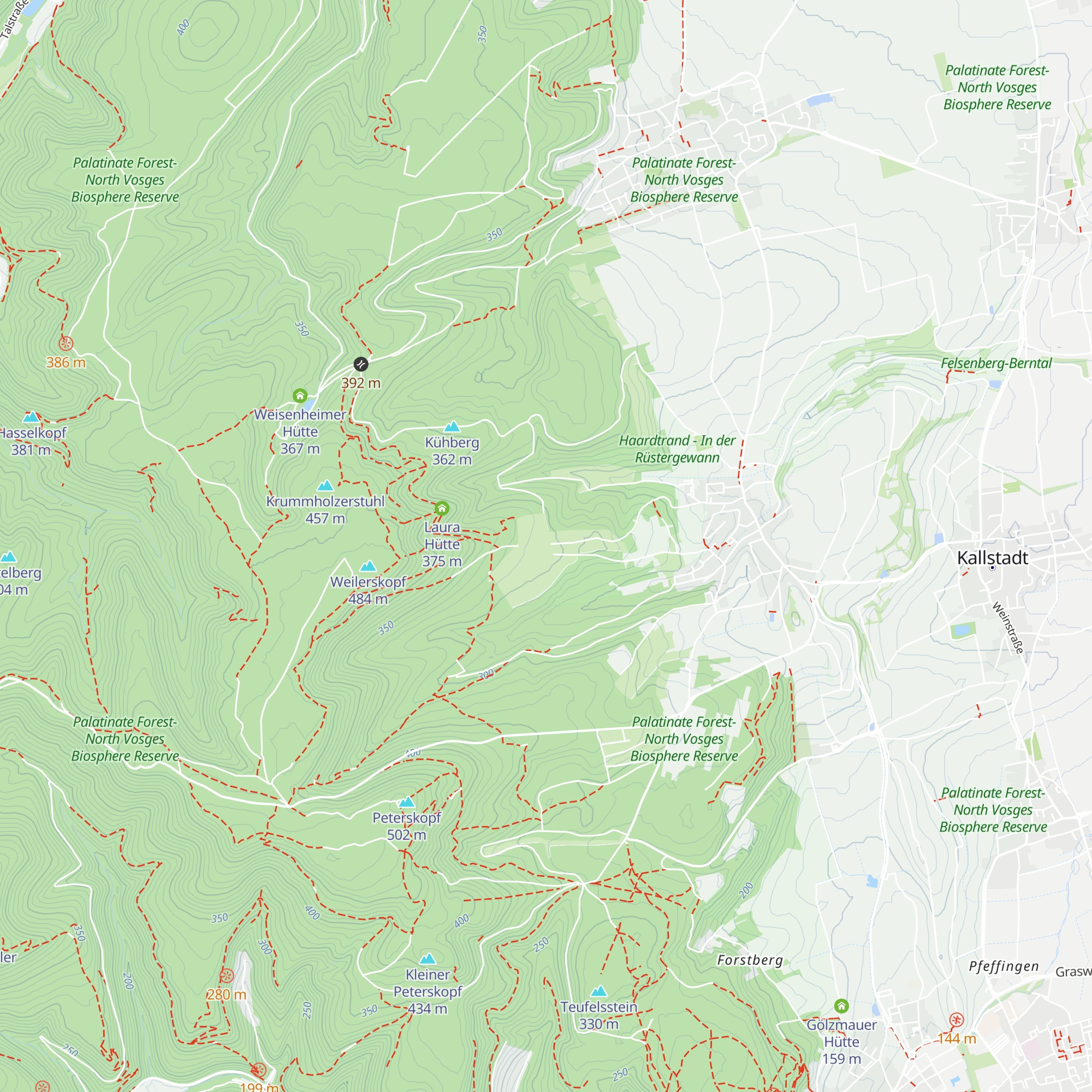 Horst Haber Hütte map